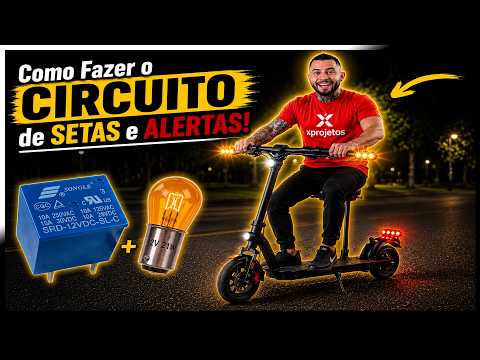 🚨 COMO FAZER UMA LUZ DE ALERTA PARA BIKE, PATINETE, SCOOTER, MOTO E CARRO