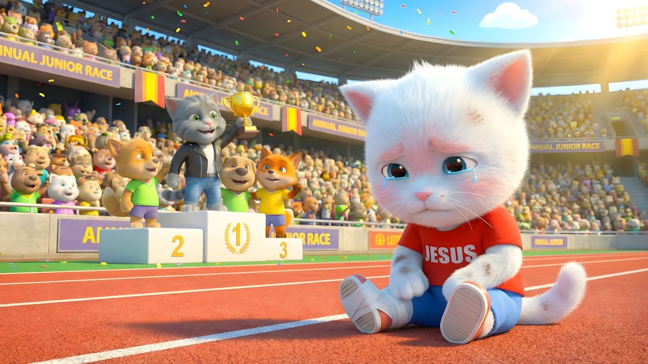 Snowy vs. Spike: The Ultimate Cat Race! 🐱💨 Never Give Up Story 