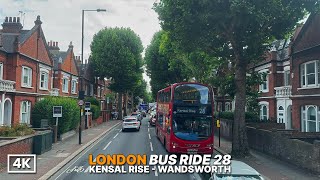Real London Streets Aboard London Bus 28 West To Southwest London Bus Ride Summer Afternoon Vibe