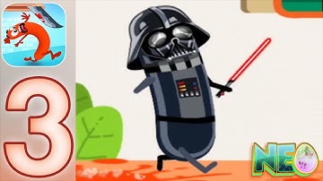 Run Sausage Run: Gameplay Walkthrough Part 3 - Dark Father! (iOS, Android)