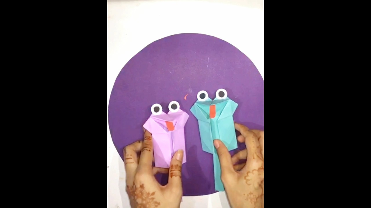 crazy frog | Moving paper toys | easy paper craft for kids 