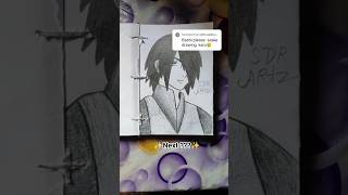 Drawing Sasuke Uchiha From Naruto! 🎨 #AnimeArt