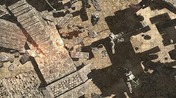 D&D Animated Encounter Battle Map - Ruins Temple