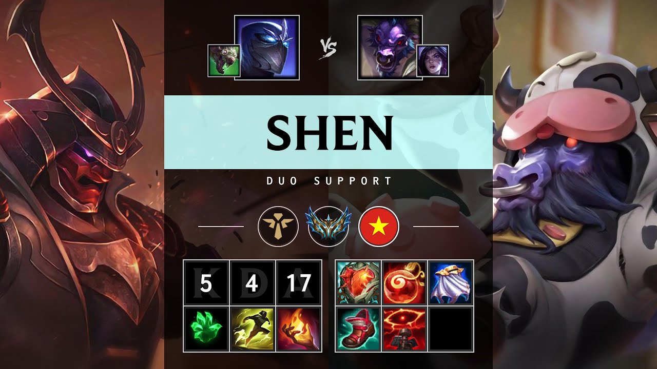 Shen Support vs Alistar - VN Challenger Patch 25.17