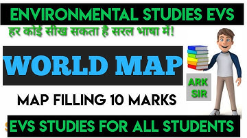 Lec 1 Map filling World Map HOW TO REMEMBER? Learn in Unique  style 10 MARKS EVS FYBCOM SEM 1