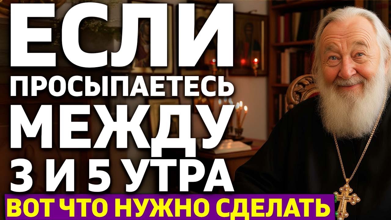 ПОЧЕМУ ВЫ ПРОСЫПАЕТЕСЬ В 3 ЧАСА НОЧИ? Это от Бога или дьявола? Что нужно сделать? Священник отвечает
