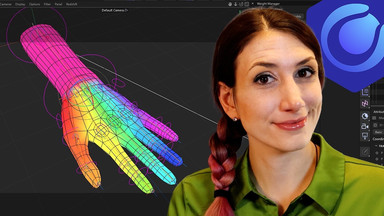 Weighting a Hand in Cinema 4D for Rigging EP99 - YouTube