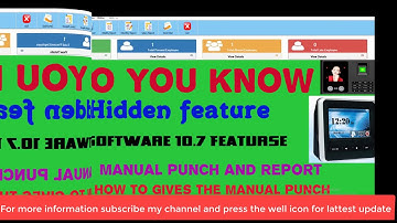 All Realtime Videos (realsoft 10.7)  DO U KNOW HIDDEN FEATURE IN REALSOFT ATTENDANCE