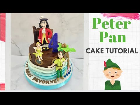 Peter Pan and captain hook cake tutorial 