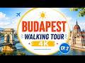 Budapest Night Walk 4K | From Buda Castle to City Streets | Episode 2
