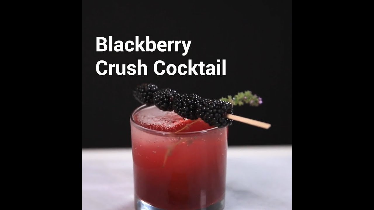Oregon Berries Blackberry Crush Cocktail Recipe Video