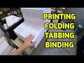 Printing Books, Folding and Tabbing Newsletters