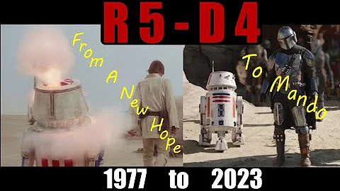 R5-D4 - Star Wars Story | Hero Path | From A New Hope 1977 to The Mandalorian 2023