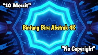 Video Latar Belakang Bintang Biru Abstrak 4K 'No Copyright'