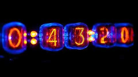 Tube Light Clock Animation Motion Background Stock Video Footage Free For Editing