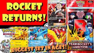 Team Rocket are Back! Coming to Pokémon TCG Pocket! Biggest Set in Ages! (Pokemon TCG News)