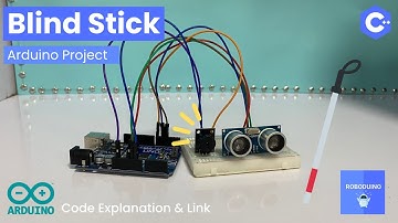 Smart Blind Stick using Ultrasonic Sensor & Buzzer 🦯 Arduino UNO Project ⚙️