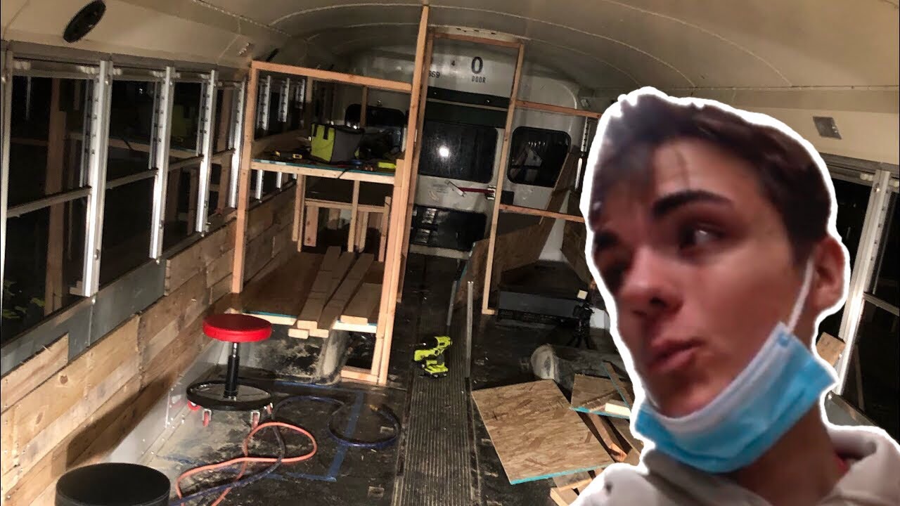 16 Year Old Converting School Bus To RV - Part 3