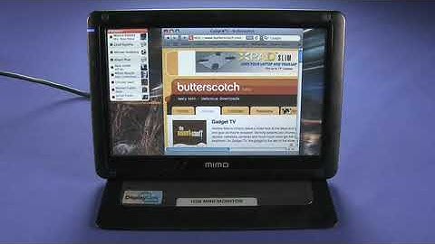 Mimo 720S foldable, rotatable 7-inch screen