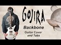 Backbone  guitar cover with tab  gojira