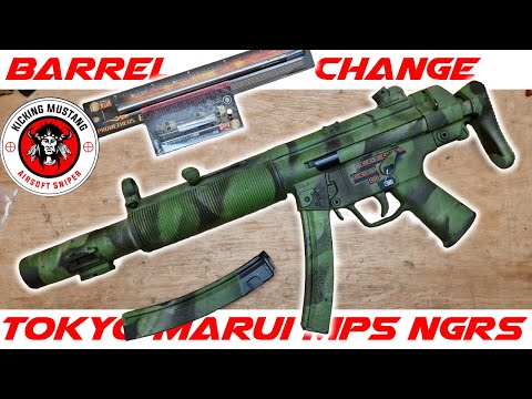 Upgrading Kicking Mustangs Tokyo Marui MP5 SD NGRS - Barrel & Hop Upgrade Guide