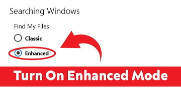How to Turn On Enhanced Mode for Search Indexer in Windows 10