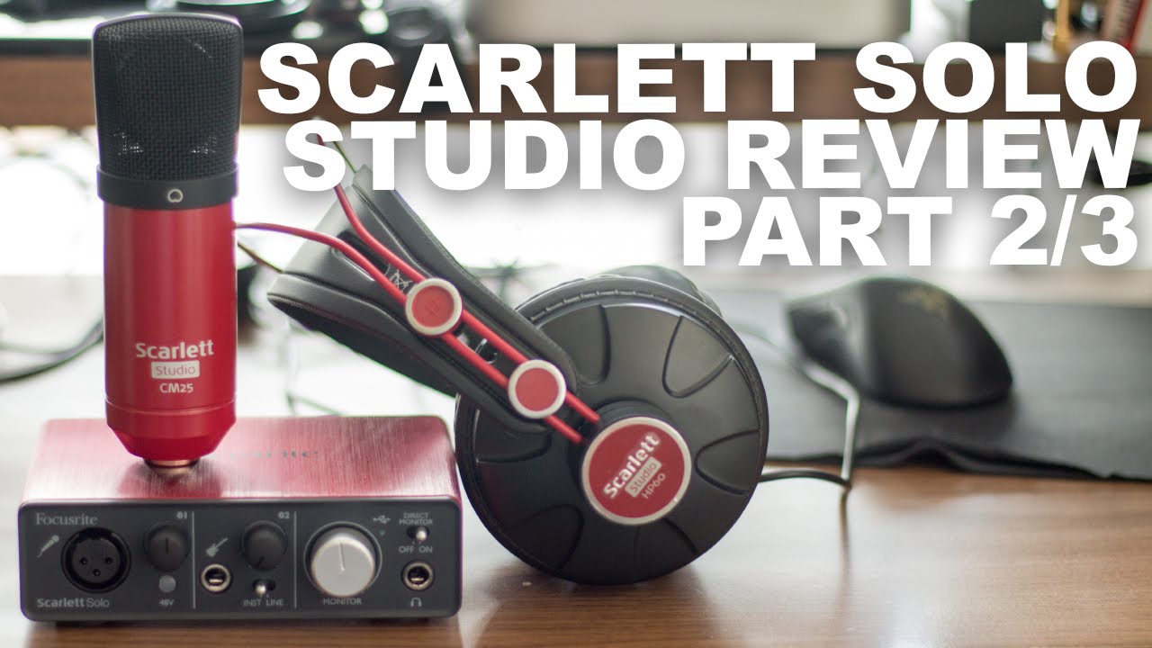 Focusrite Scarlett Studio CM25 Condenser Mic Review / Test - YouTube