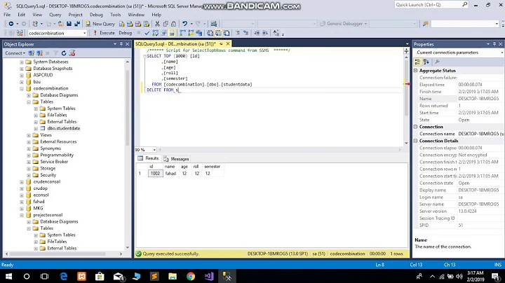 How to set Auto Increment to one 1 even after deleting records in SQL Server