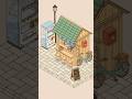 Building a Tiny Ramen Shop from Scratch 🍜✨ (Satisfying Isometric Art) #shorts