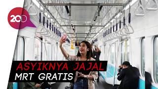 Uji Coba Publik Perdana Dimulai, Yuk Jajal Naiki MRT Jakarta