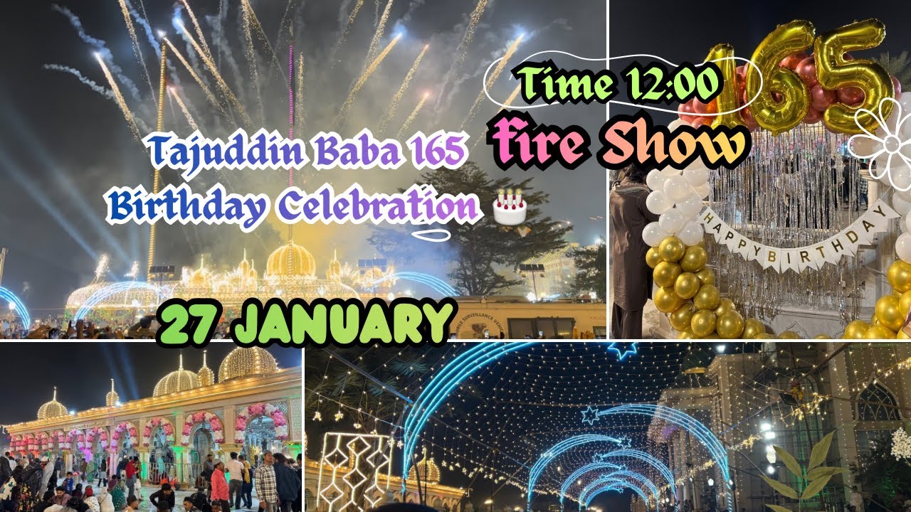 Hazrat Baba Tajuddin 165 Birthday Celebration || 27 January 2026 || Birthday Celebration in taj Bagh