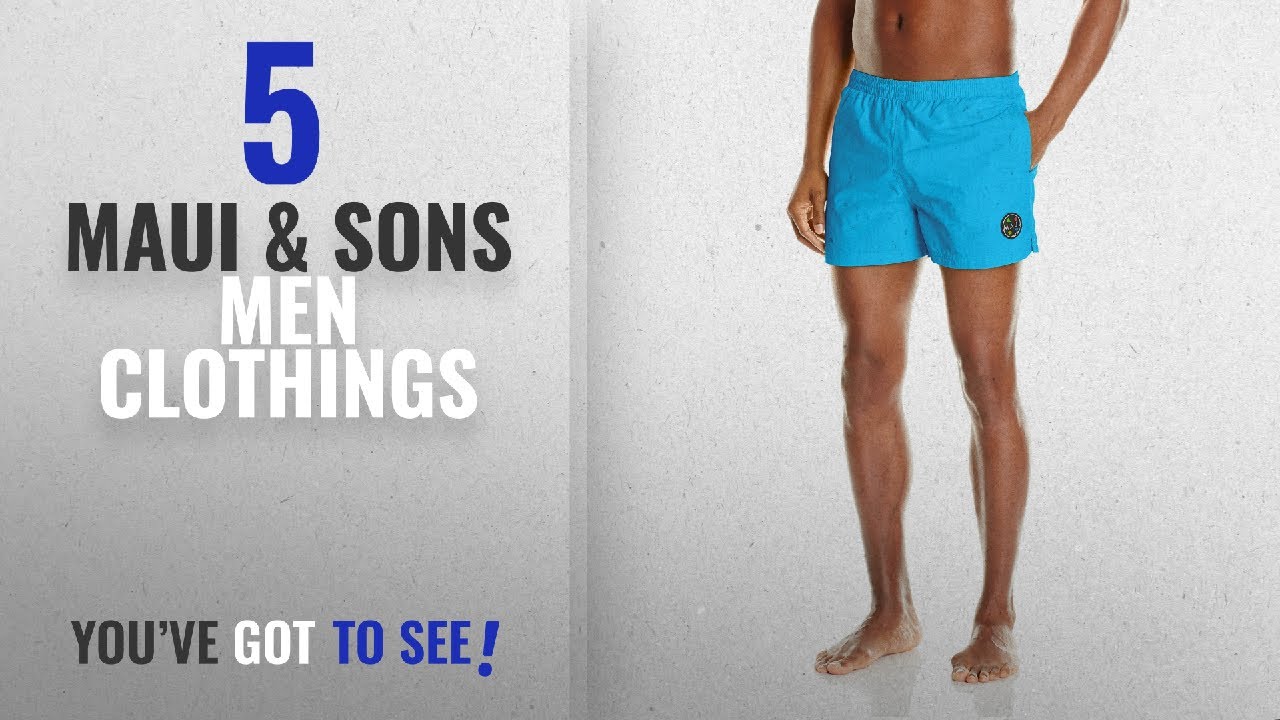 Top 10 Maui & Sons Men Clothings [ Winter 2018 ]: Maui & Sons Men's Party Rocker Volley Swim Short,