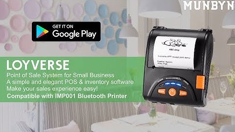 MUNBYN Start Using Loyverse POS Free Android APP with IMP001 Bluetooth Printer!