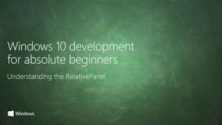 17 XAML Layout with RelativePanel