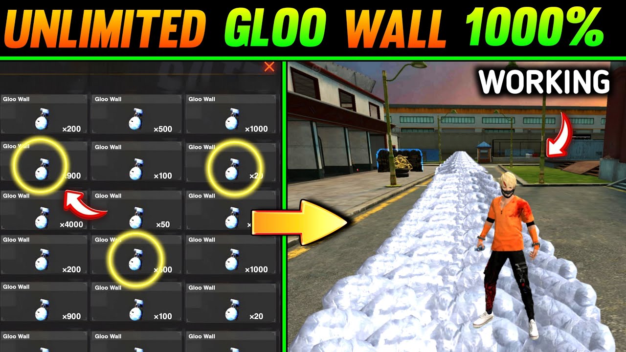 Unlimited Gloo Wall Free Fire YouTube Unlimited gloo wall free fire youtube