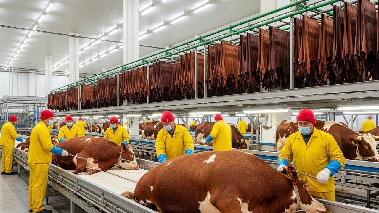 Inside the Cow Leather Factory: Step-by-Step Process of Cowhide Leather