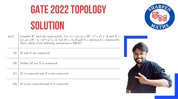 GATE 2023 || GATE 2022 Topology solution || Connected set || Disconnected set
