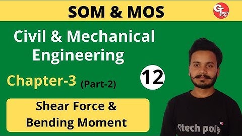 SOM | MOS | Lecture-12 | Chapter-3 Shear Force and Bending Moment (part-2)|Polytechnic 3rd semester