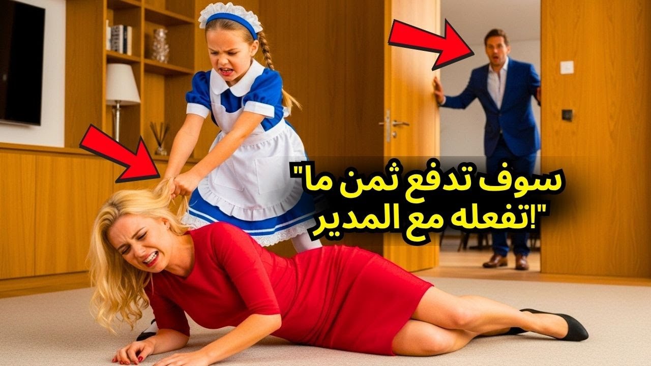 رَأَى المِلْيُونِير ابْنَةَ الْخَادِمَةِ تَشُدُّ شَعْرَ زَوْجَتِهِ – وَلَكِنْ عِنْدَمَا اكْتَشَفَ ا
