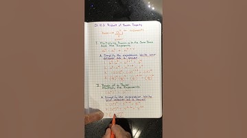 Big Ideas Math 8 Ch 10.2 Product of Powers Property Power of a Power (Part 2)