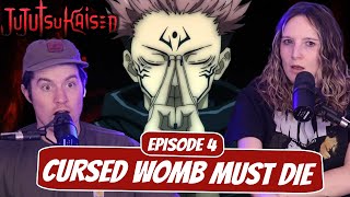 DOMAIN EXPANSION?! | Jujutsu Kaisen Newlyweds Reaction | Ep 4, "Cursed Womb Must Die"