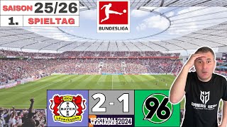 Leverkusen 2 - 1 Hannover | Saison 25/26 | 1.Spieltag (1.Bundesliga) (FM24)
