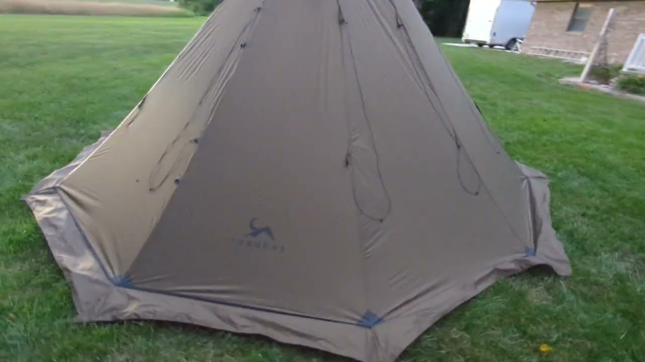 MC TOMOUNT(エムシー・トゥマウント) 3ポンド 超軽量ホットテント MC Tomount Hot Tent Preview - YouTube