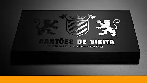 Como fazer um cartão de visita com verniz localizado?