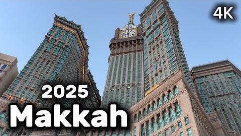 Peaceful Asr Walk by the Grand Mosque 🕋 and Makkah Clock Tower 🕰️ | 12-Minute Experience | 4K