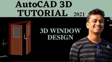 AutoCAD House Design | AutoCAD 3D Window Design | AutoCAD 3D Modelling | AutoCAD 2021 tutorial
