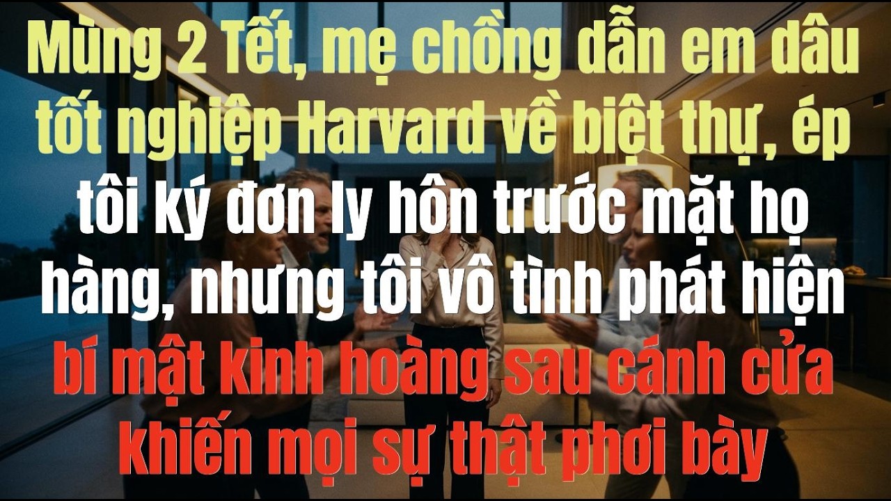 Mùng 2 Tết Bị Ép Ly Hôn, Tôi Chết Lặng Khi Phát Hiện Bí Mật Động Trời Trong Biệt Thự Nhà Chồng