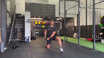Half Kneeling Kettlebell Chop and Lift