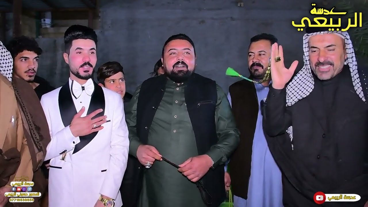 يستاهلون السعيدات شوفو العريس شلون فرحان لعبو جولة اصدقاء العريس بالركص حفل زفاف انور السعيدي