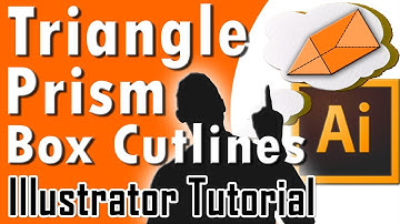 How To Create Triangle Prism Box Die Cut Lines - Adobe Illustrator Tutorial